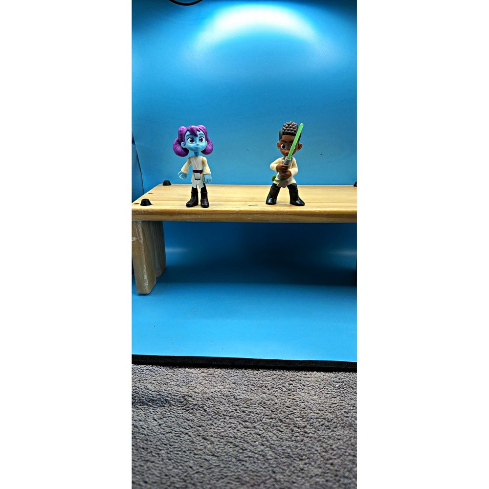 Star Wars Young Jedi Adventures Lys Solay Kai Brightstar Figurine Lot of 2